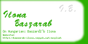 ilona baszarab business card